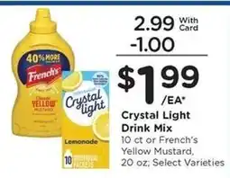 Kroger Crystal Light Drink Mix or French's Yellow Mustard offer