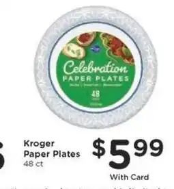 Kroger Kroger Paper Plates offer