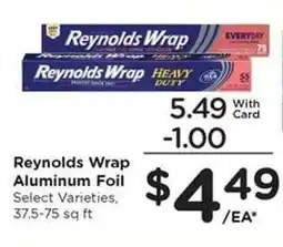 Kroger Reynolds Wrap Aluminum Foil offer