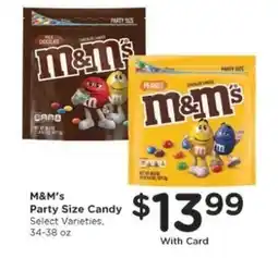 Kroger M&M's Party Size Candy offer