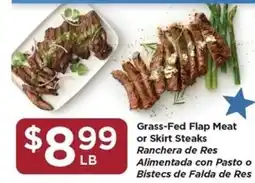 Food 4 Less Grass-Fed Flap Meat or Skirt Steaks offer