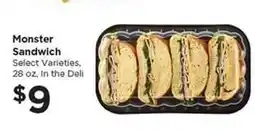 Food 4 Less Monster Sandwich offer