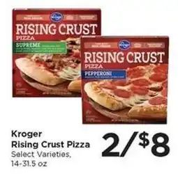 Food 4 Less Kroger Rising Crust Pizza offer