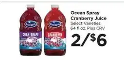 Food 4 Less Ocean Spray Cranberry Juice offer