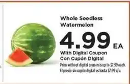 Food 4 Less Whole Seedless Watermelon offer