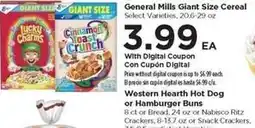 Food 4 Less General Mills Giant Size Cereal offer