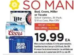 Food 4 Less Bud, Coors, Miller or Tecate offer