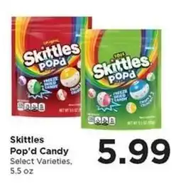 Food 4 Less Skittles Pop'd Candy offer