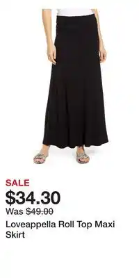 Nordstrom Loveappella Roll Top Maxi Skirt offer
