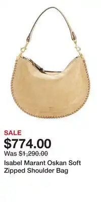 Nordstrom Isabel Marant Oskan Soft Zipped Shoulder Bag offer