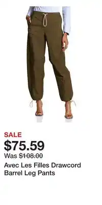 Nordstrom Avec Les Filles Drawcord Barrel Leg Pants offer