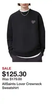 Nordstrom AllSaints Lover Crewneck Sweatshirt offer