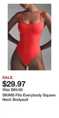 Nordstrom SKIMS Fits Everybody Square Neck Bodysuit offer