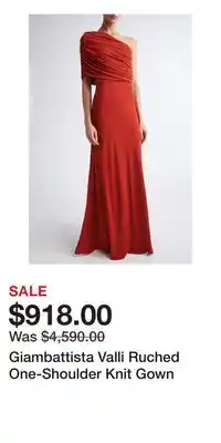 Nordstrom Giambattista Valli Ruched One-Shoulder Knit Gown offer