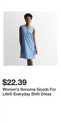 Kohl's Women's Sonoma Goods For Life Everyday Shift Dress offer