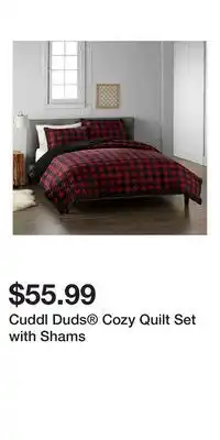 Kohl's Cuddl Duds Cozy Quilt Set with Shams offer