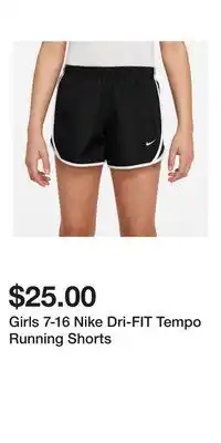 Kohl's Girls 7-16 Nike Dri-FIT Tempo Running Shorts offer
