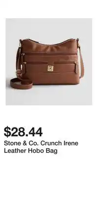 Kohl's Stone & Co. Crunch Irene Leather Hobo Bag offer