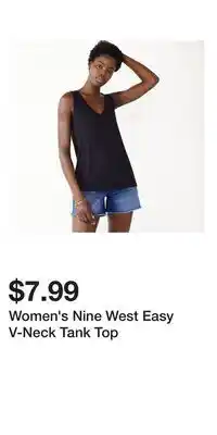 Kohl's Women's Nine West Easy V-Neck Tank Top offer