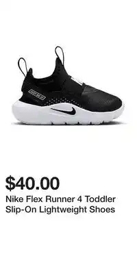 Kohl's Nike Flex Runner 4 Toddler Slip-On Lightweight Shoes offer