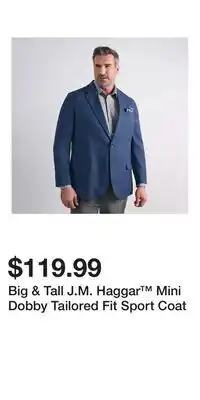 Kohl's Big & Tall J.M. Haggar Mini Dobby Tailored Fit Sport Coat offer