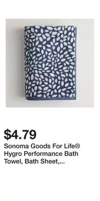 Kohl's Sonoma Goods For Life Hygro Performance Bath Towel, Bath Sheet, Hand Towel or Washcloth offer