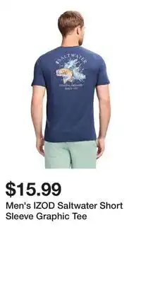 Kohl's Men's IZOD Saltwater Short Sleeve Graphic Tee offer