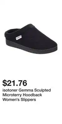 Kohl's isotoner Gemma Sculpted Microterry Hoodback Women's Slippers offer