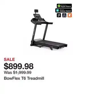 Dick's Sporting Goods BowFlex T6 Treadmill offer