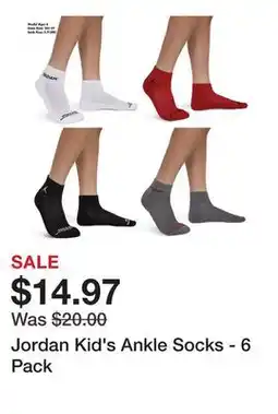 Dick's Sporting Goods Jordan Kid's Ankle Socks offer