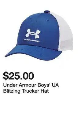 Dick's Sporting Goods Under Armour Boys' UA Blitzing Trucker Hat offer