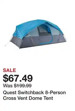 Dick's Sporting Goods Quest Switchback 8-Person Cross Vent Dome Tent offer