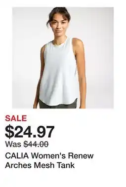 Dick's Sporting Goods CALIA Women's Renew Arches Mesh Tank offer