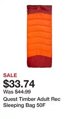 Dick's Sporting Goods Quest Timber Adult Rec Sleeping Bag 50F offer