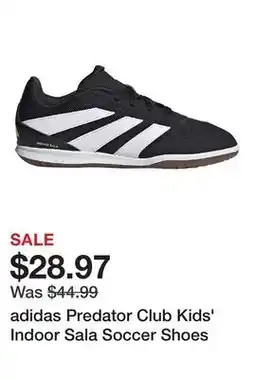 Dick's Sporting Goods adidas Predator Club Kids' Indoor Sala Soccer Shoes offer