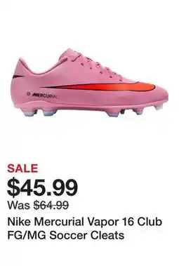 Dick's Sporting Goods Nike Mercurial Vapor 16 Club FG/MG Soccer Cleats offer