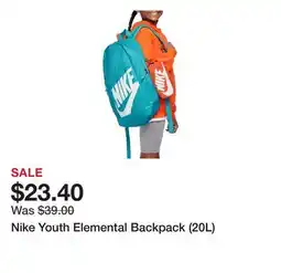 Dick's Sporting Goods Nike Youth Elemental Backpack (20L) offer