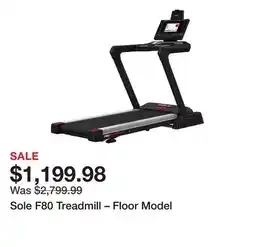 Dick's Sporting Goods Sole F80 Treadmill β Floor Model offer