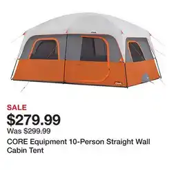Dick's Sporting Goods CORE Equipment 10-Person Straight Wall Cabin Tent offer