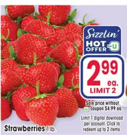 Jewel-Osco Strawberries 1 lb offer