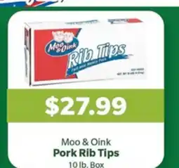Living Fresh Market Moo & Oink Pork Rib Tips offer