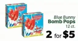 Living Fresh Market Blue Bunny Bomb Pops offer