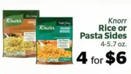 Living Fresh Market Knorr Rice or Pasta Sides offer