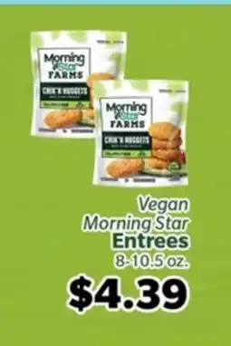 Living Fresh Market Vegan Morning Star Entrees offer