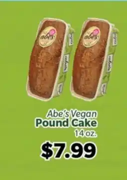 Living Fresh Market Abe's Vegan Pound Cake offer