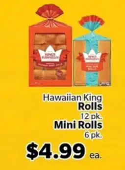 Living Fresh Market Hawaiian King Rolls 12 pk. Mini Rolls 6 pk offer