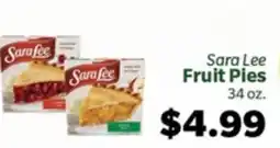 Living Fresh Market Sara Lee Fruit Pies offer