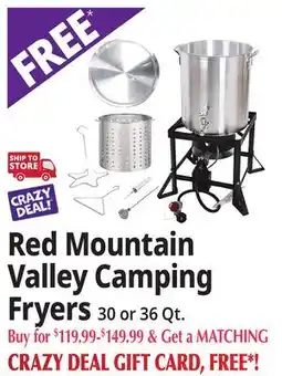 Ocean State Job Lot Red Mountain Valley Camping Fryers offer