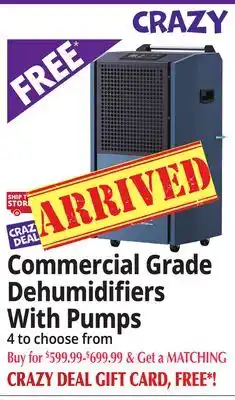 Ocean State Job Lot Commercial Grade Dehumidifiers With Pumps offer
