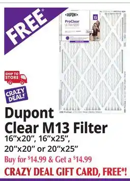 Ocean State Job Lot Dupont Clear M13 Filter offer